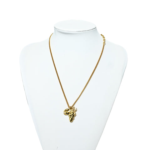 【中古】 CHANEL シャネル AFRICAMAP NECKLACE ネックレス 小物 GP 中古