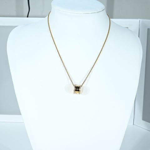 【中古】BVLGARI ブルガリ K18YG DIAMOND B ZERO1 NECKLACE  ビーゼロワンダイヤモンドペンダントネックレス 14.7g 46cm