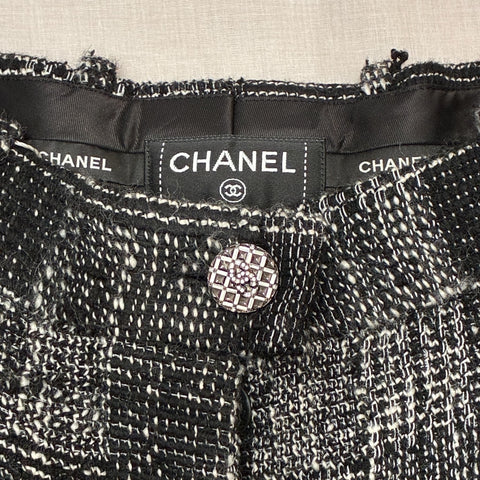 【中古】 CHANEL シャネル PANTS ツイードタックワイドパンツ 38 USED 中古 2022年 CLOTHES 洋服