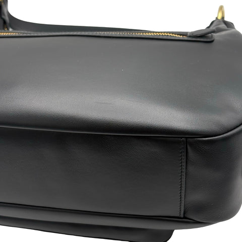 【美品】 miu miu ミュウミュウ miu miu POCKET LEATHER BAG ポケット ナッパレザー バッグ ショルダーバッグ ブラック カーフスキン 未使用 美品 バッグ