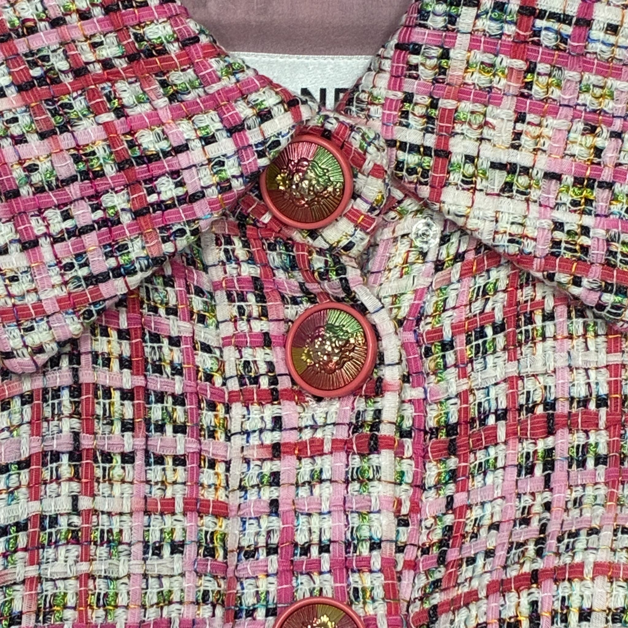 中古】 CHANEL シャネル JUMPSUIT オールイン ツイードジャンプスーツ