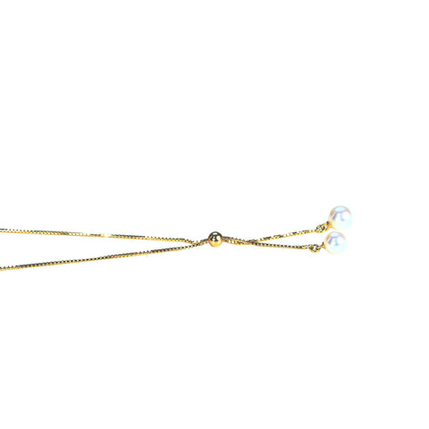 【中古】TASAKI タサキ K18YG AKOYA PEARL NECKLACE アコヤパールネックレス 6.0-6.5mm 4.5g BOX USED