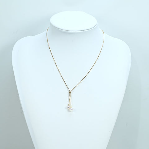 【中古】TASAKI タサキ K18YG AKOYA PEARL NECKLACE アコヤパールネックレス 6.0-6.5mm 4.5g BOX USED
