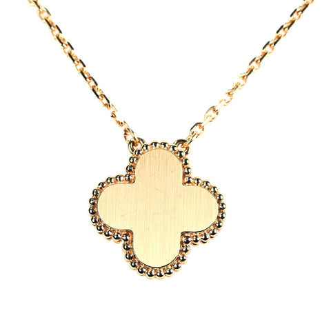 【中古】Van Cleef＆Arpels ヴァンクリーフ＆アーペル K18PG VINTAGE ALHAMBRA 2025 HOLIDAY COLLECTION NECKLACE ヴィンテージアルハンブラ ピンクゴールドダイヤモンドネックレス 2025年ホリデー限定 6.4g 42cm