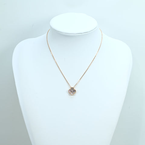 【中古】Van Cleef＆Arpels ヴァンクリーフ＆アーペル K18PG VINTAGE ALHAMBRA 2025 HOLIDAY COLLECTION NECKLACE ヴィンテージアルハンブラ ピンクゴールドダイヤモンドネックレス 2025年ホリデー限定 6.4g 42cm