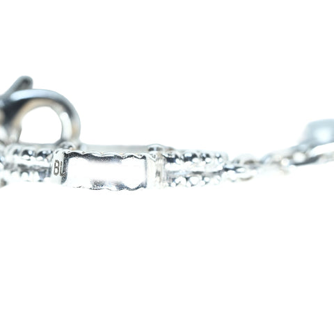 【中古】Van Cleef＆Arpels ヴァンクリーフ＆アーペル K18WG VINTAGE ALHAMBRA BRACELET ヴィンテージアルハンブラマザーオブパールブレスレット 2.2g 19cm