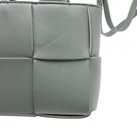 【中古】 BOTTEGA VENETA ボッテガ・ヴェネタ BOTTEGA VENETA CANDY ARCO 2WAY BAG キャンディーアルコバッグ ショルダーバッグ ICチップ グレー LEATHER 中古 USED バッグ