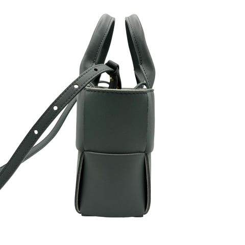 【中古】 BOTTEGA VENETA ボッテガ・ヴェネタ BOTTEGA VENETA CANDY ARCO 2WAY BAG キャンディーアルコバッグ ショルダーバッグ ICチップ グレー LEATHER 中古 USED バッグ
