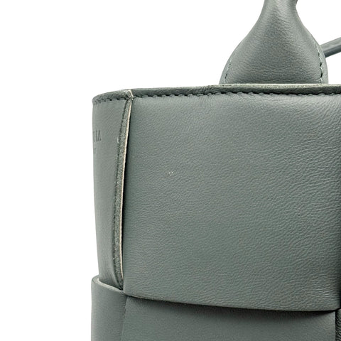 【中古】 BOTTEGA VENETA ボッテガ・ヴェネタ BOTTEGA VENETA CANDY ARCO 2WAY BAG キャンディーアルコバッグ ショルダーバッグ ICチップ グレー LEATHER 中古 USED バッグ