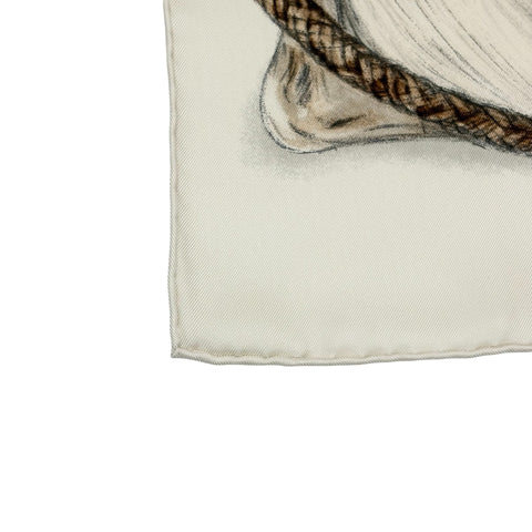 【新品未使用】 Hermes エルメス カレ90《ブーツについて》 スカーフ SCARF パーシュマン/アントラシト/コライユ シルク100％ 新品未使用 100%SILK