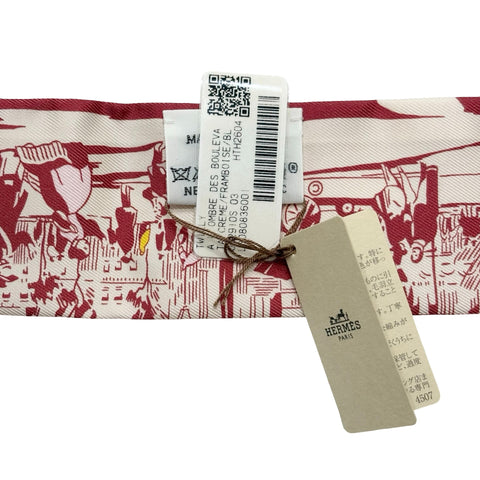 【新品未使用】 Hermes エルメス ツイリー《ブールヴァールの陰から》 ツイリー シルク100％ 新品 100%SILK