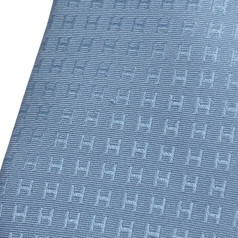 【未使用品】 Hermes エルメス NECKTIE ネクタイ ネクタイ ブルー・シエル シルク100％ 新品未使用 100%SILK