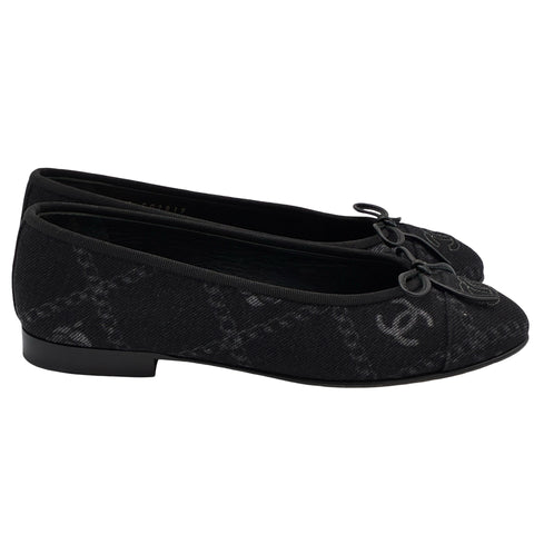 【中古】 CHANEL シャネル SHOES ココロゴデニムバレエシューズ 36 USED 中古 2023年 SHOES 靴