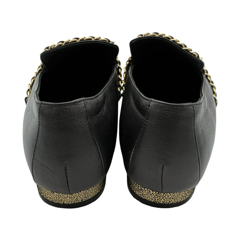 【中古】 CHANEL シャネル LOAFERS ローファー フラットシューズ 38 USED 中古 SHOES 靴