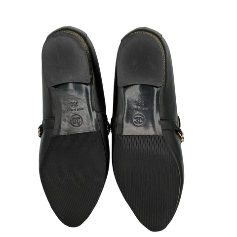 【中古】 CHANEL シャネル LOAFERS ローファー フラットシューズ 38 USED 中古 SHOES 靴