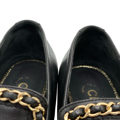【中古】 CHANEL シャネル LOAFERS ローファー フラットシューズ 38 USED 中古 SHOES 靴