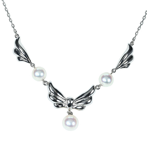 【中古】MIKIMOTO ミキモト K18WG AKOYA PEARL NECKLACE アコヤパールネックレス 6.0-6.5mm 8.3g 中古