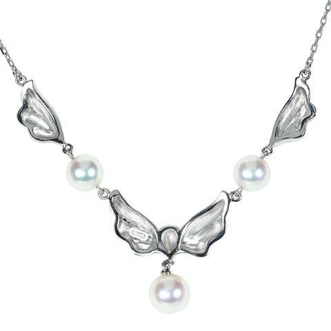【中古】MIKIMOTO ミキモト K18WG AKOYA PEARL NECKLACE アコヤパールネックレス 6.0-6.5mm 8.3g 中古