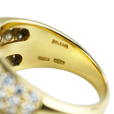 【中古】BVLGARI ブルガリ 750 PASSO DOPPIO PEARL RING K18 パッソドッピオ パールリング 11.6g #!12