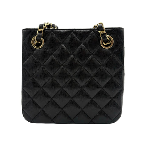 【中古】 CHANEL シャネル MATELASSE BAG マトラッセ チェーンショルダー ICチップ(2021年～) ブラック キャビアスキン 中古 USED