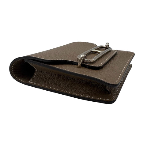 【美品】 Hermes エルメス ROULIS SILM 財布 《ルリ》 スリム 財布 エトゥープ シェーブル ETOPE CHEVRE 中古