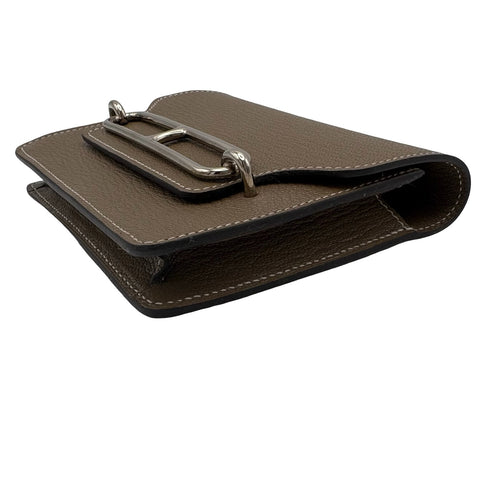 【美品】 Hermes エルメス ROULIS SILM 財布 《ルリ》 スリム 財布 エトゥープ シェーブル ETOPE CHEVRE 中古