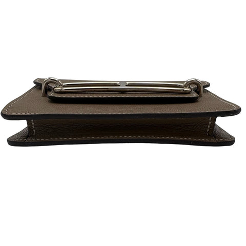 【美品】 Hermes エルメス ROULIS SILM 財布 《ルリ》 スリム 財布 エトゥープ シェーブル ETOPE CHEVRE 中古