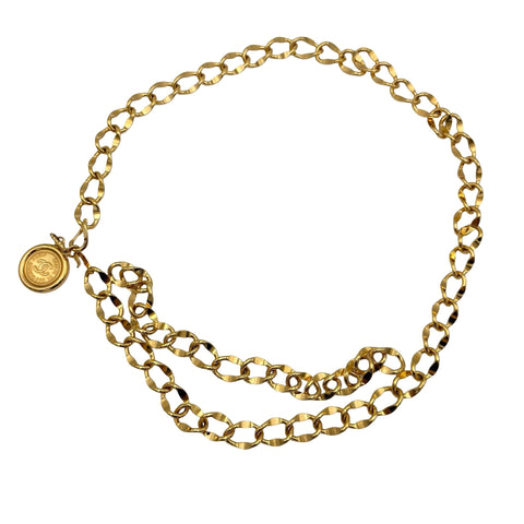 【中古】 CHANEL シャネル CHAIN BELT 小物 ゴールド GP 中古 GOLD