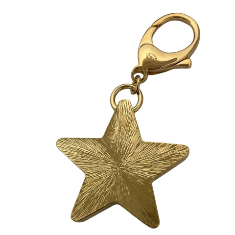 【中古】 CHANEL シャネル STAR KEYCHAIN スターキーチェーン 小物 ゴールド/ブラック GP 中古 GOLD/BLACK