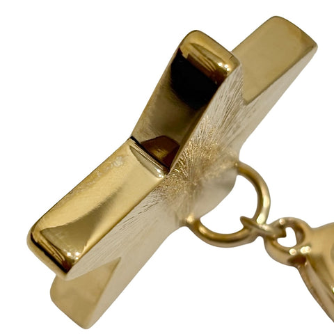 【中古】 CHANEL シャネル STAR KEYCHAIN スターキーチェーン 小物 ゴールド/ブラック GP 中古 GOLD/BLACK