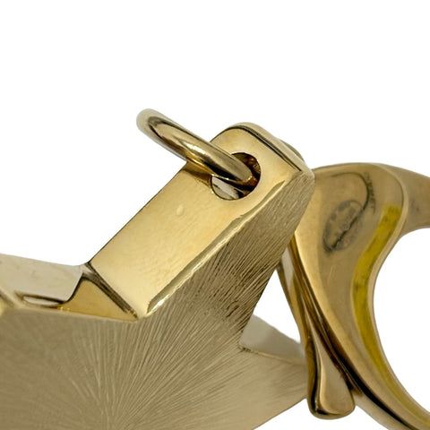 【中古】 CHANEL シャネル STAR KEYCHAIN スターキーチェーン 小物 ゴールド/ブラック GP 中古 GOLD/BLACK