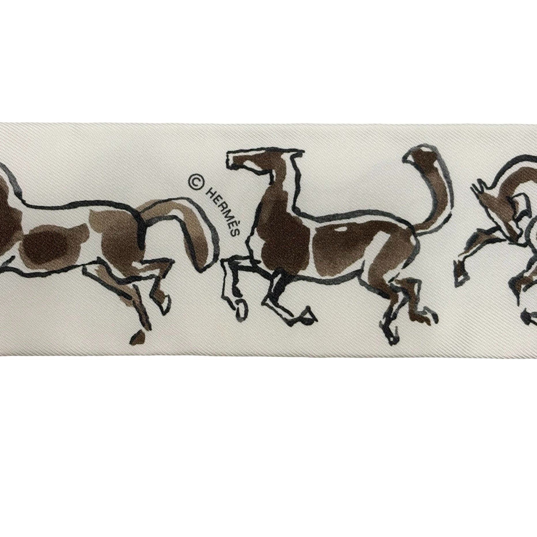 2026新作未使用HERMES Twilly 自由の馬 新品未使用】 Hermes エルメス TWILLY ツイリー 《自由の馬》 小物 白