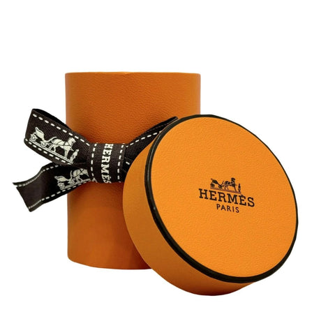 【新品未使用】 Hermes エルメス TWILLY ツイリー 《ブックル・エ・マイヨン》 小物 グレージュ / ブリック / オレンジ シルク100％ 新品未使用