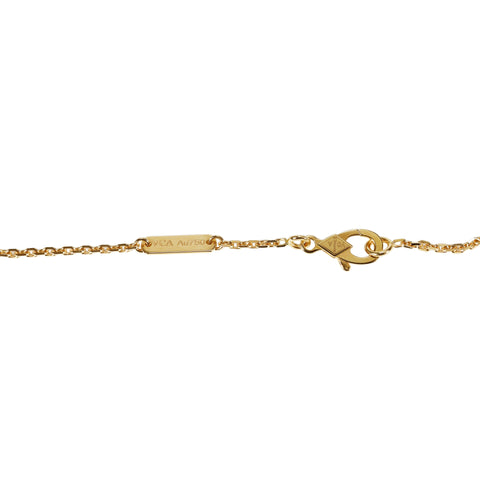 【中古】Van Cleef＆Arpels ヴァンクリーフ＆アーペル K18PG ヴィンテージアルハンブラ ロードナイトネックレス  2021年ホリデー限定  6.1g