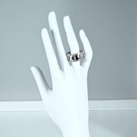 【未使用品】PATEK PHILIPPE パテックフィリップ K18WG Twenty-4 RING  ダイヤモンドリング 14.0g #52 未使用品