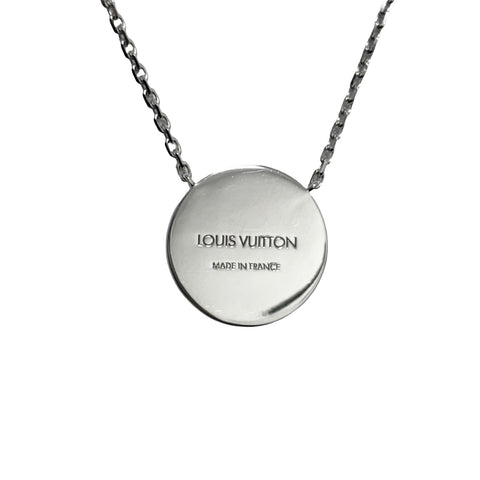 【中古】LOUIS VUITTON ルイ・ヴィトン K18WG DIAMOND BLOSSOM NECKLACE ダイヤモンド ブロッサムネックレス 7.4g 38～41cm