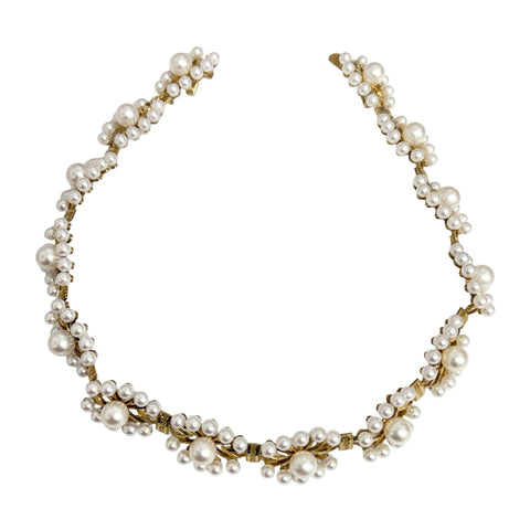 【中古】MIKIMOTO K18YG PEARL NECKLACE ミキモト K18YG パールネックレス 4.0-7.5mm 56g
