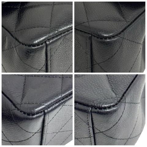 【中古】 CHANEL シャネル MATELASSE CHAIN SHOULDER BAG マトラッセ チェーンショルダーバッグ ショルダーバッグ 18番台(2014年) ブラック キャビアスキン 中古 USED バッグ