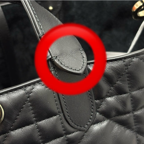 【美品】 Christian Dior クリスチャン ディオール TOUJOURS MEDIUM トゥジュール ミディアム ハンドバッグ 19MA1204(2024年) ブラック レザー 中古 USED バッグ