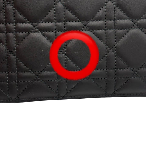 【美品】 Christian Dior クリスチャン ディオール TOUJOURS MEDIUM トゥジュール ミディアム ハンドバッグ 19MA1204(2024年) ブラック レザー 中古 USED バッグ