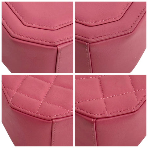 【中古】 CHANEL シャネル SQUARE SHOULDER BAG スクエアショルダーバッグ ショルダーバッグ 29番台(2020年) ピンク ラムスキン 中古 USED バッグ