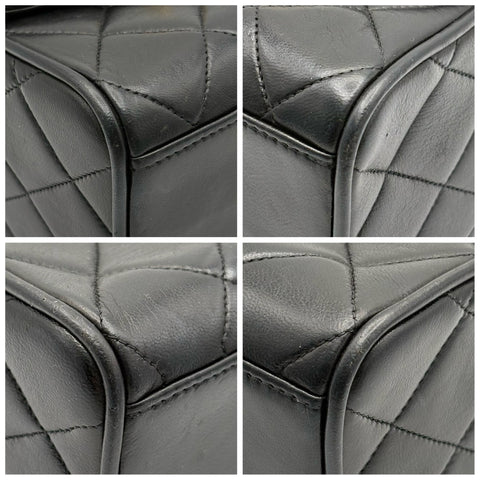 【中古】 CHANEL シャネル MATELASSE CHAINSHOULDERBAG チェーンショルダーバッグ ショルダーバッグ 2番台(1993-1994年) ブラック ラムスキン ヴィンテージ 中古 USED バッグ