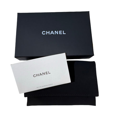【美品】 CHANEL シャネル COIN CASE コインケース 小物 ブラック キャビアスキン 中古 BLACK CAVIARSKIN