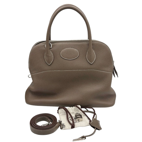 【中古】 Hermes エルメス BOLIDE31 ボリード31 ハンドバッグ Y刻（2020年） エトゥープ トリヨンクレマンス 中古 USED バッグ