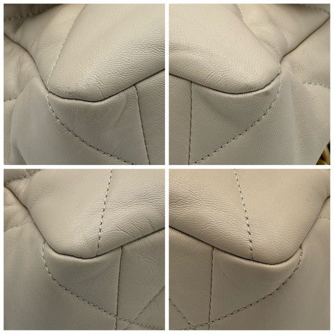 【中古】 CHANEL シャネル CHANEL 19 シャネル19 チェーンショルダー 30番台(2020年) ベージュ ラムスキン 中古 USED バッグ