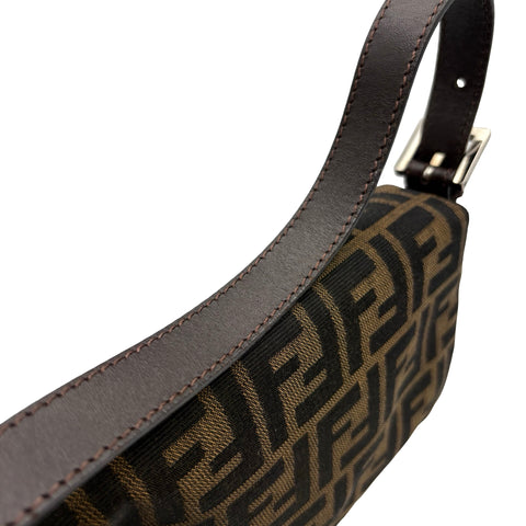 【中古】FENDI フェンディ MAMMA BAGUETTE SHOULDER BAG マンマバケットショルダーバッグ ハンドバッグ ズッカ キャンバス 中古 USED バッグ