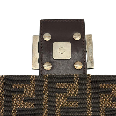 【中古】FENDI フェンディ MAMMA BAGUETTE SHOULDER BAG マンマバケットショルダーバッグ ハンドバッグ ズッカ キャンバス 中古 USED バッグ
