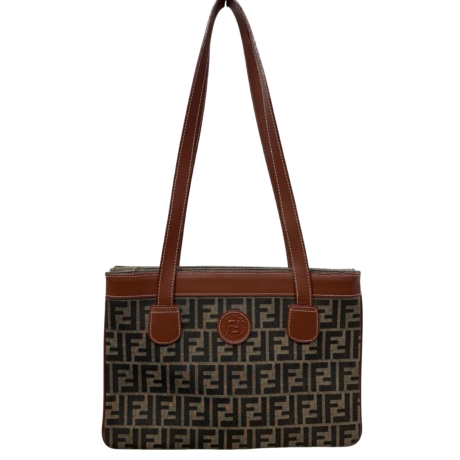 中古】 FENDI フェンディ ZUCCA SHOULDERBAG ズッカショルダーバッグ
