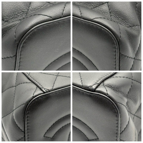 【中古】 CHANEL シャネル VANITYBAG  バニティバッグ ブラック カーフスキン ブランドバッグ ショルダーバッグ 中古品