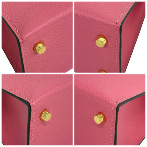【美品】 Hermes エルメス MINI KELLY ミニケリー ハンドバッグ Ｄ刻 (2019年) ローズリップスティック エプソン 中古 USED バッグ